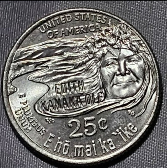 Limited Edition 2023 P Edith Kanaka’ole Quarter “EDITH” Die Clash Errors