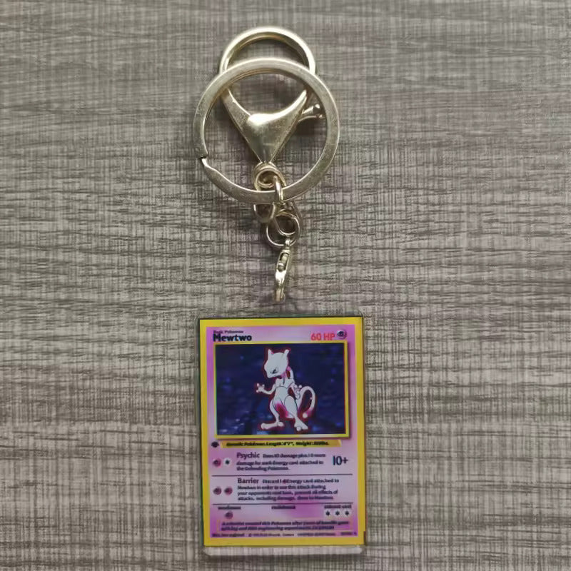 Pokémon Mewtwo Card Keychain